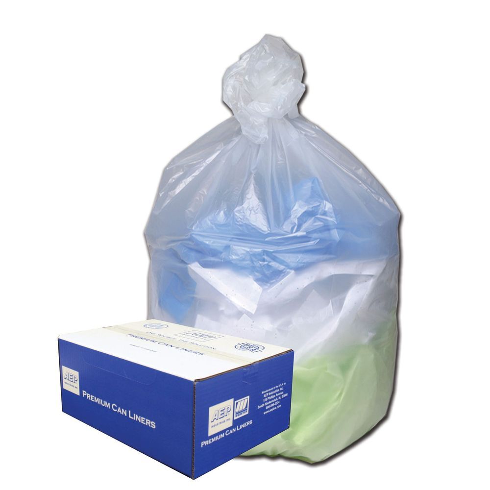 Aep Natural High Density Liner Roll, 7 To 10 Gallon Capacity -- 1000 Per Case
