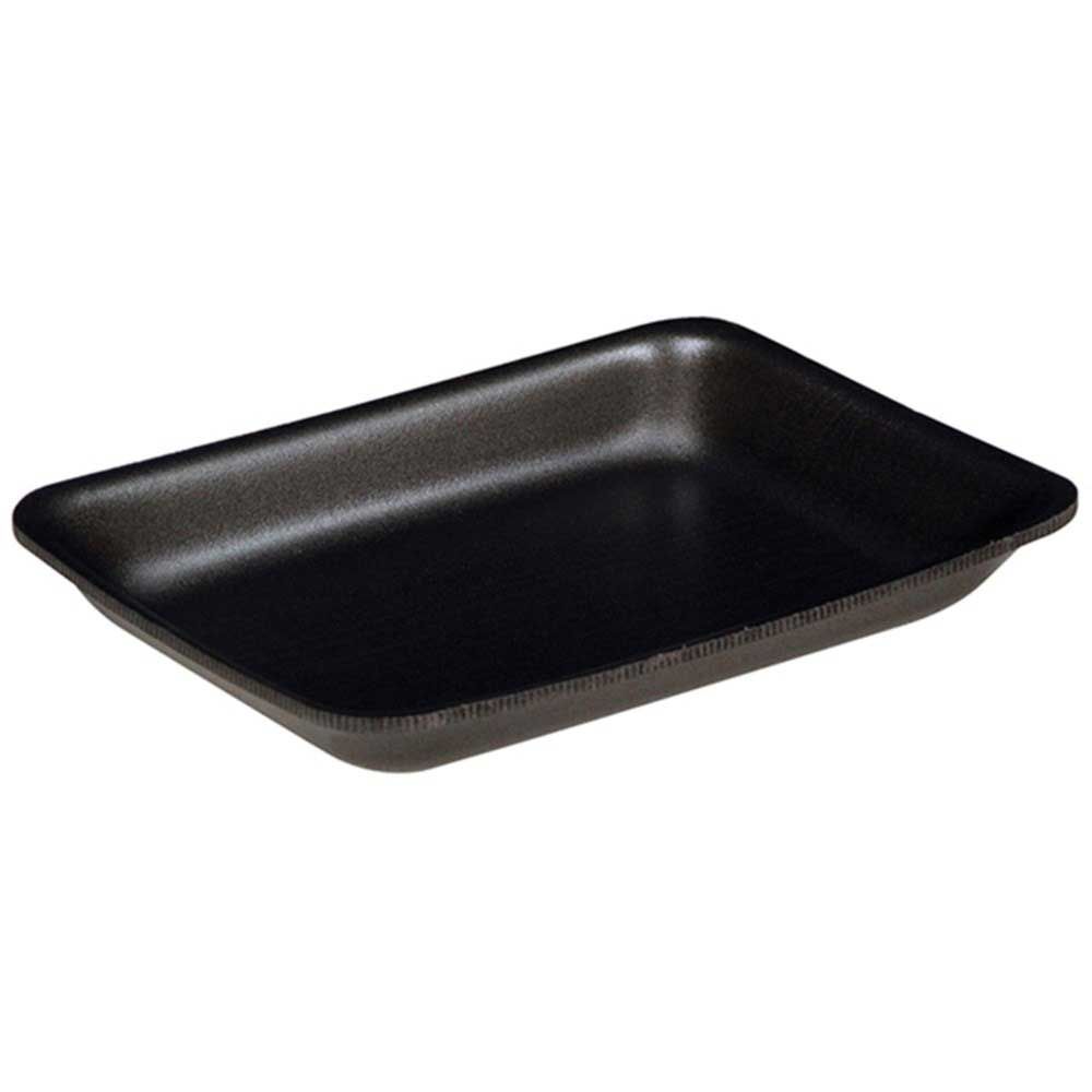Pactiv 3p Eps Black Processor Tray -- 400 Per Case