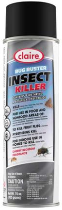 Claire Bug Buster Insect Killer, 20 Ounce Aerosol Can -- 12 per case