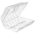 Clear Polyethylene Terephthalate Rectangular Hinged 1 Dozen Donut Container