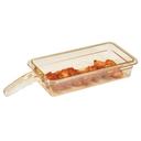 Cambro H-Pan Amber High Heat Food Pan with Single Handle, 2 1/2 inch Pan Depth -- 6 per case