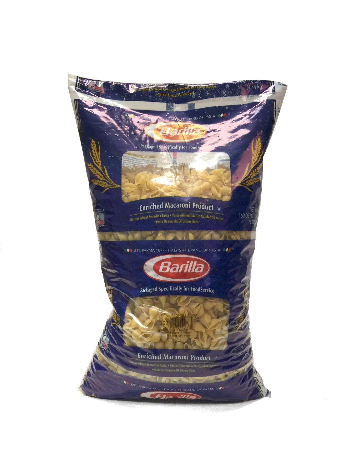 Barilla Medium Shells Pasta, 160 Ounce -- 2 Per Case