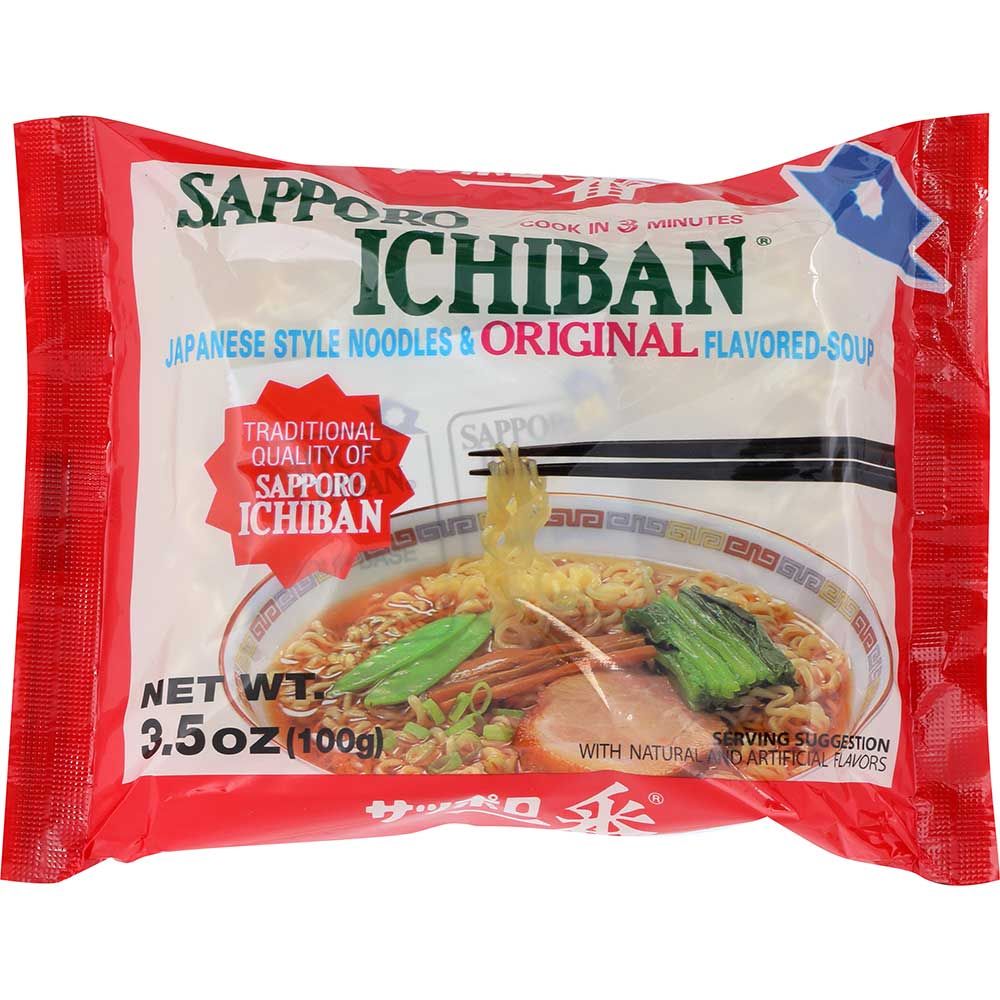 Sapporo Ichiban Original Ramen Noodle, 3.5 Ounce -- 24 Per Case