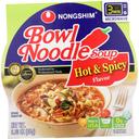 Nong Shim Bowl Hot and Spicy - 3.03 ounce -- 12 per case.