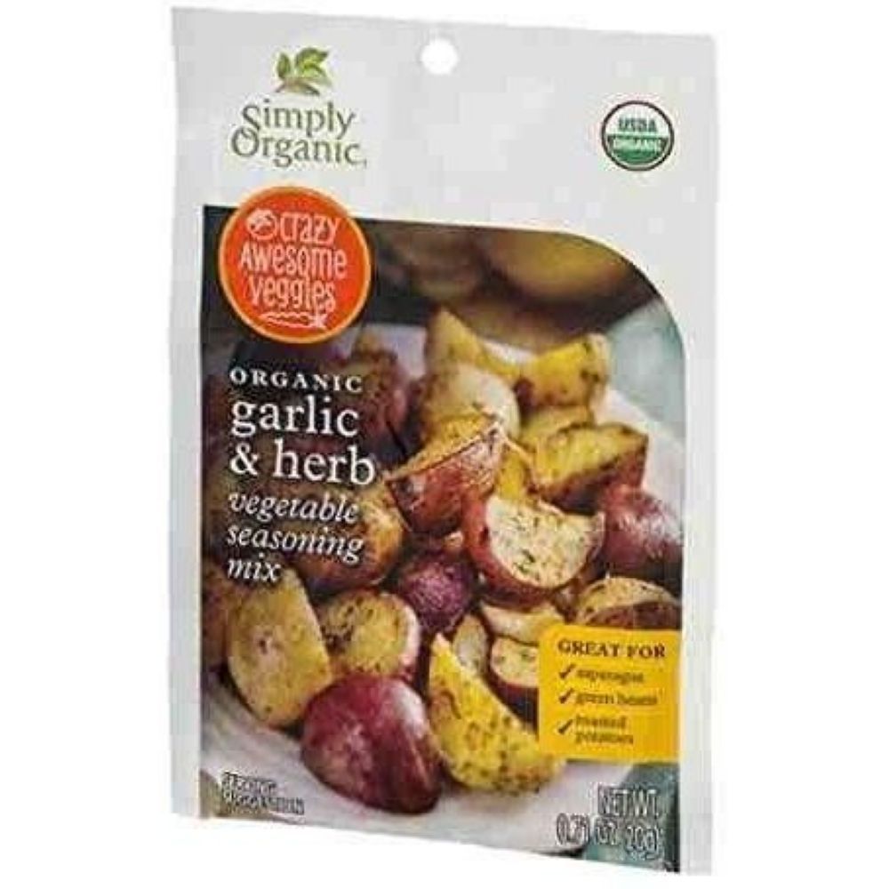 Simply Organic Garlic And Herb Vegetable Seasoning Mix, 0.71 Ounce -- 12 Per Case