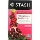 Stash Premium Pomegranate Raspberry Green Tea - 18 bags per pack -- 6 packs per case.
