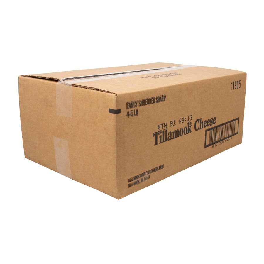 Tillamook Sharp Cheddar Shred Cheese, 5 Pound -- 4 Per Case