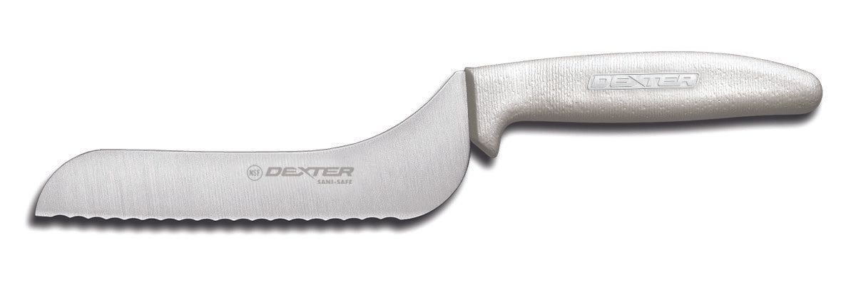 Dexter Russell Sani-safe Scalloped Offset Slicer, 5 Inch