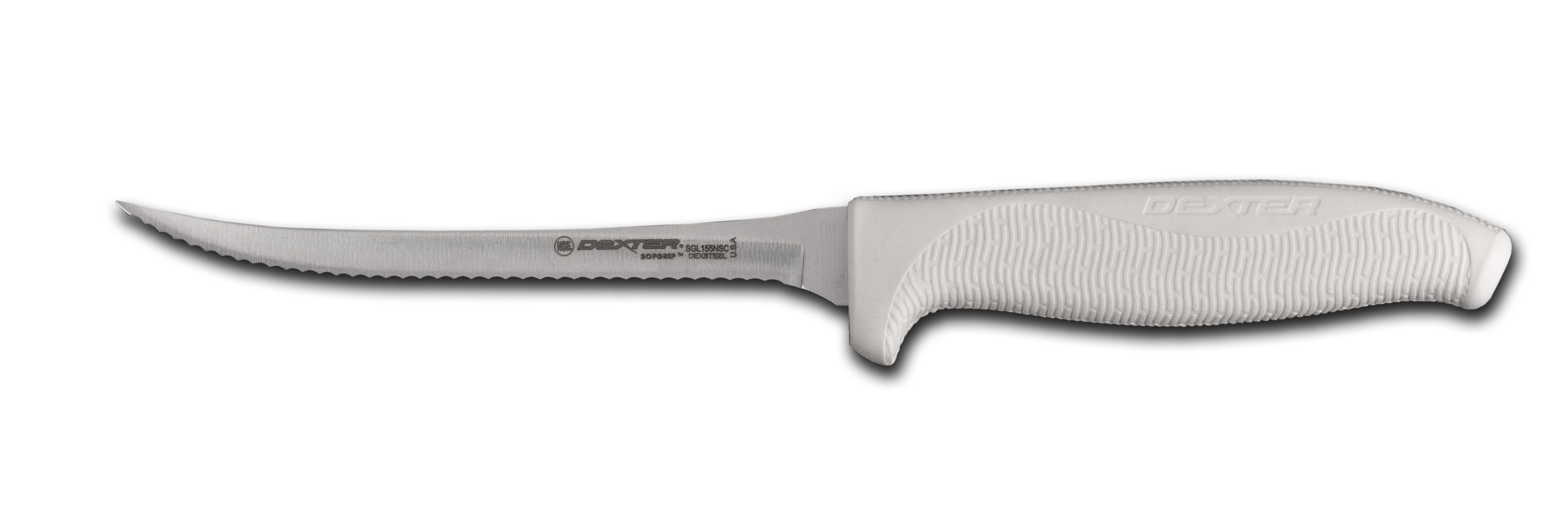 Dexter Russell Sofgrip Scalloped Utility Knife, 5 1/2 Inch -- 6 Per Case