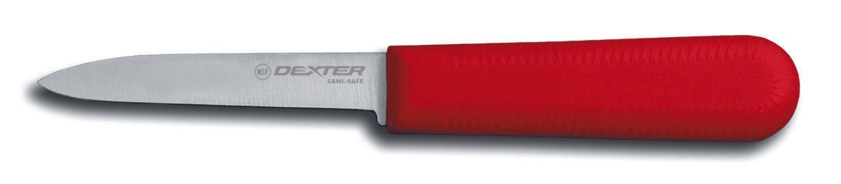 Dexter Russell Sani Safe Red Handle Cooks Style Paring Knife, 3.35 Inch