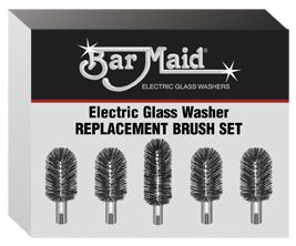 Bar Maid Brush Set, 6 Inch -- 5 Per Case