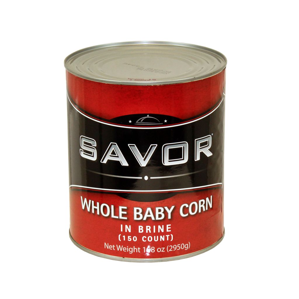 Savor Imports Whole Baby Corn, 150 Count -- 6 Per Case