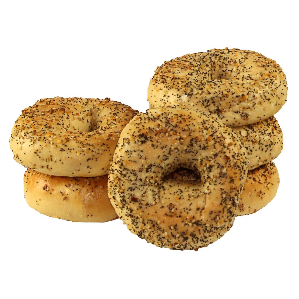 Just Bagels Everything Bagel, 4 Ounce -- 48 Per Case