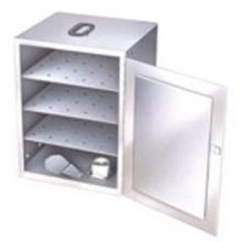 Lakeside Stainless Steel Solid Fuel Cannister 3 Shelf Food Carrier Box Only, 13.25 X 15 X 22 Inch