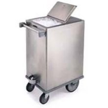 Lakeside Stainless Steel Ice Cart, 125 Pound Ice Capacity