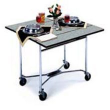 Lakeside Geneva Regular Style Standard Rectangle Table Room Service Table, 36 X 36 X 30 Inch Leaves Up Overall Size