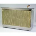 Lakeside Geneva Wilson Collection Stainless Steel Interior Portable Bar, 6 Feet.