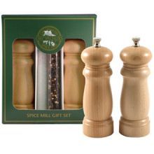 Chef Specialties Salem Natural Pepper And Salt Mill Set, 6 Inch