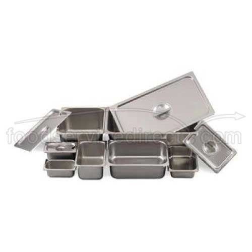 Alegacy 18/8 Stainless Steel 22 Gauge One-third Size Steam Table Pan, 2 1/2 Quart