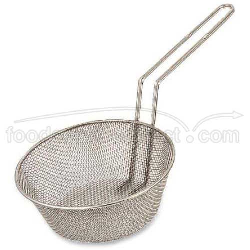 Alegacy Nickel Plated Fine Mesh Culinary Basket, 12 Inch Diameter