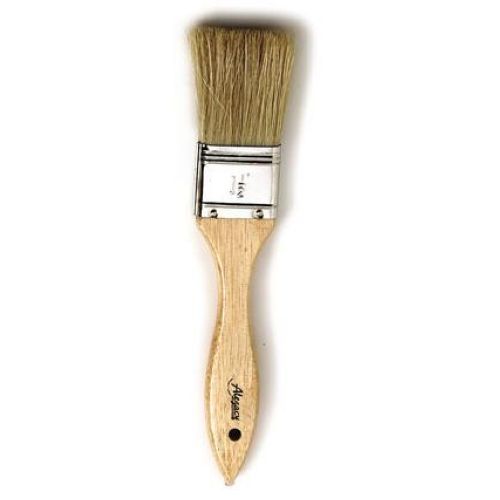 Alegacy Boar Hair Pastry Brush With Stainless Steel Band, 1 1/2 Inch