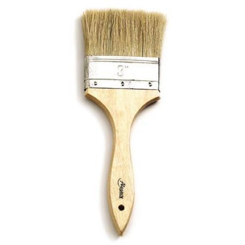 Alegacy Boar Hair Pastry Brush With Stainless Steel Band, 3 Inch