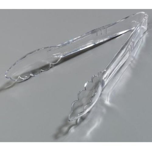 Carlisle Carly Polypropylene Clear Utility Tong, 9 Inch