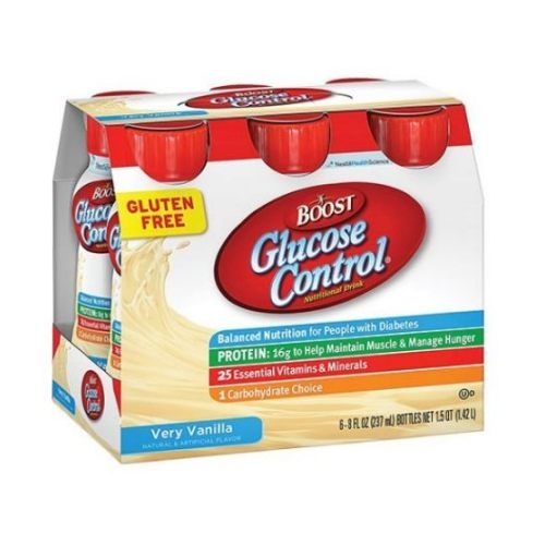 Boost Glucose Control Very Vanilla Nutritional Drink, 8 Fluid Ounce, 6 Count -- 4 Per Case