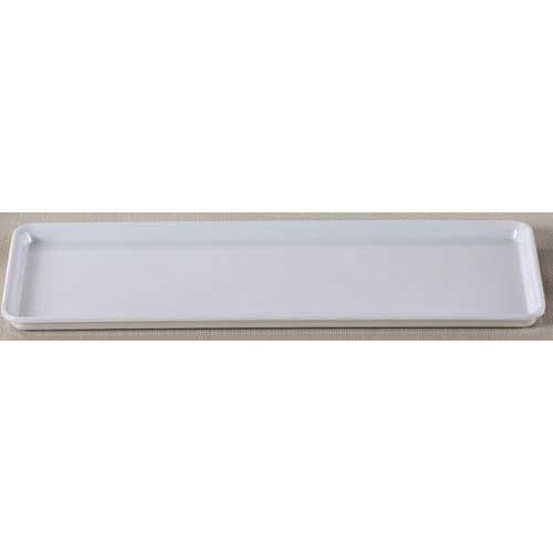 Yanco Rome Melamine Rectangular White Plate, 15 1/2 X 6 Inch -- 24 Per Case