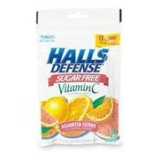 Halls Defense Sugar Free Assorted Citrus, 25 Count -- 48 Per Case