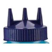 Traex Tri Tip Wide Mouth Blue Replacement Cap Only -- 12 Per Case