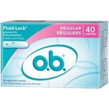 O.b. Original Regular Tampon, 40 Count -- 12 Per Case