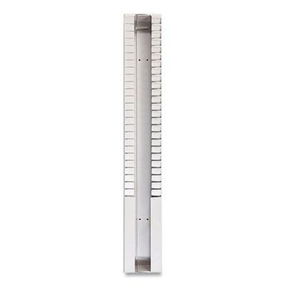 Pyramid Technologies Plastic Light Gray Time Card Rack, 25 Pockets