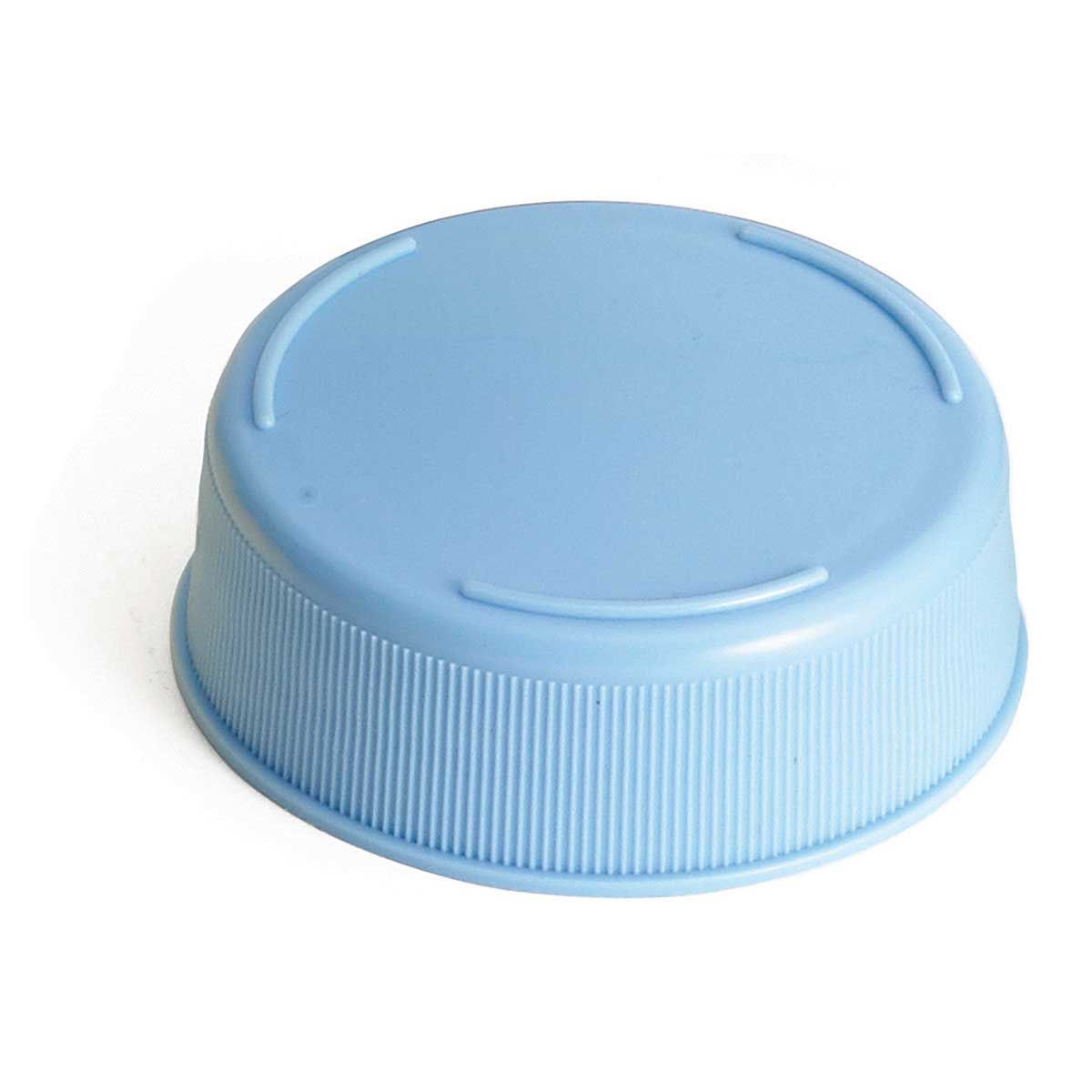 Tablecraft Invertatop 2.75 Inch Polyethylene Light Blue 63mm End Cap For Squeeze Bottles, 12 Count