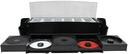 Tablecraft Black Polystyrene Base Ultimate Garnish Station, 24.75 x 7.25 x 6.25 inch