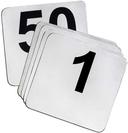 Tablecraft Stainless Steel 1 to 50 Number Sign Set, 4 inch