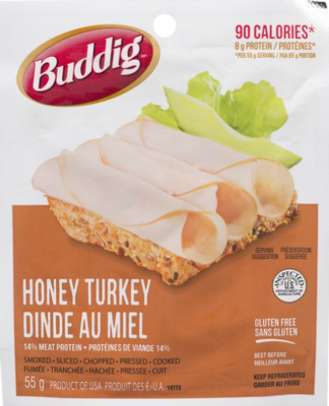 Carl Buddig Honey Turkey, 55 G -- 12 Per Case
