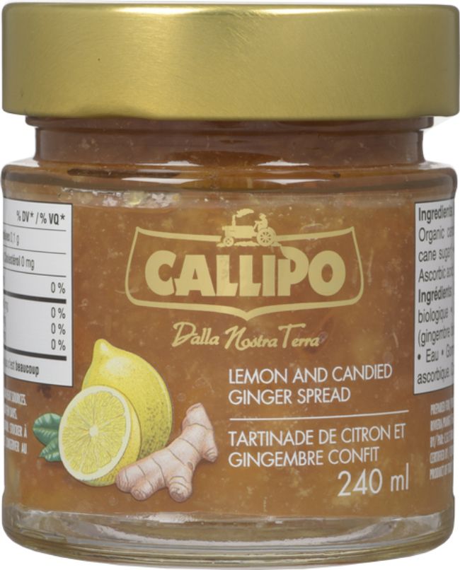 Callipo Lemon And Ginger Jam, 220 Ml -- 6 Per Case