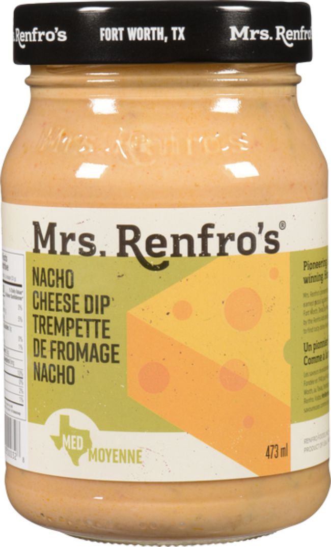 Mrs. Renfro's Trempette Au Fromage Nacho, 473 Ml -- 6 Par Boîte