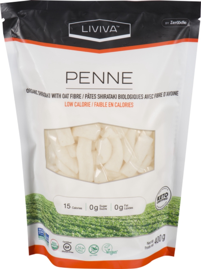Organic Shirataki Penne Pasta with Oat Fiber