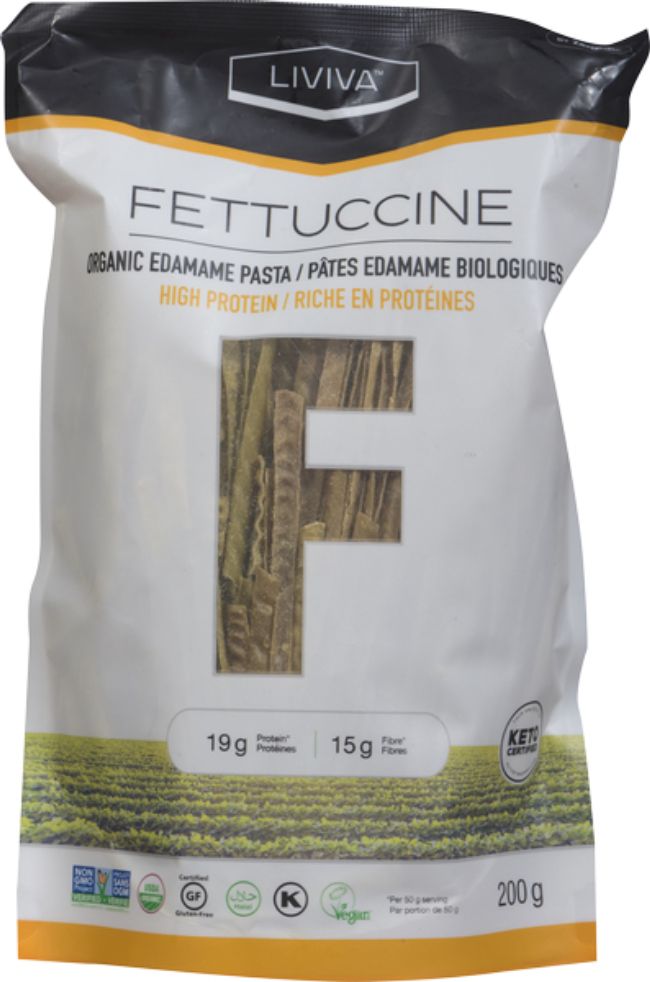 Liviva Organic Mung Bean Fettuccine Pasta, 200 G -- 6 Per Case