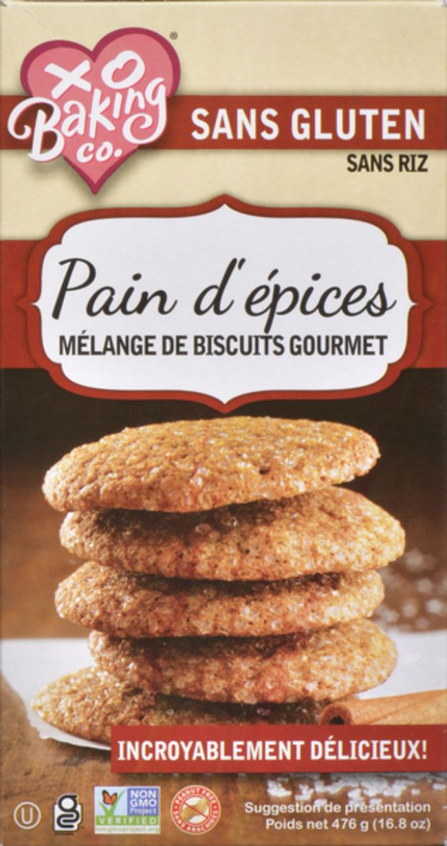 Xo Baking Gluten Free Gingerbread Cookie Mix, 476 G -- 6 Per Case