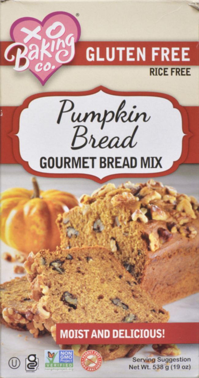 Xo Baking Gluten Free Pumpkin Bread Mix, 538 G -- 6 Per Case