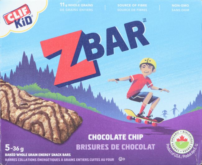 Clif Kid Zbar Chocolate Chip Energy Bar, 180 G -- 5 Per Case