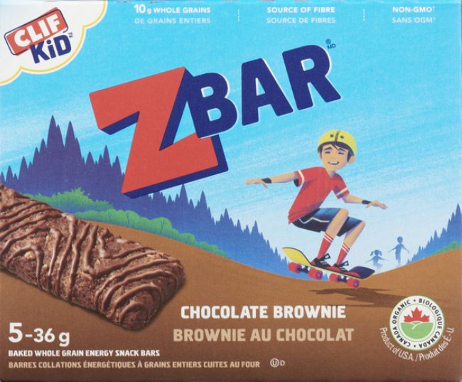 Clif Kid Zbar Chocolate Brownie Energy Bar, 180 G -- 5 Per Case