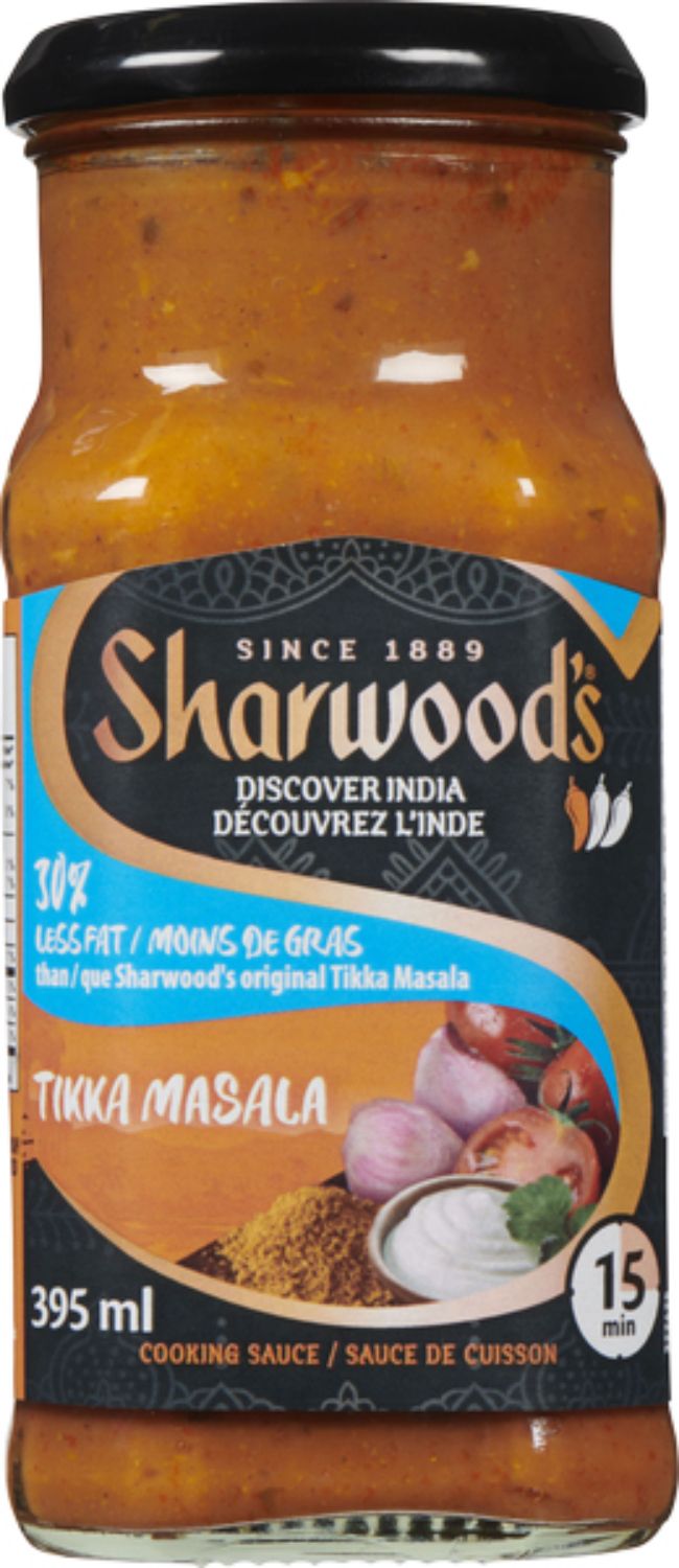 Sharwood's Lite Tikka Masala Sauce, 395 Ml -- 6 Per Case