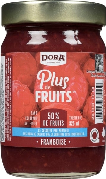 50 Percent Fruits Raspberry Spread