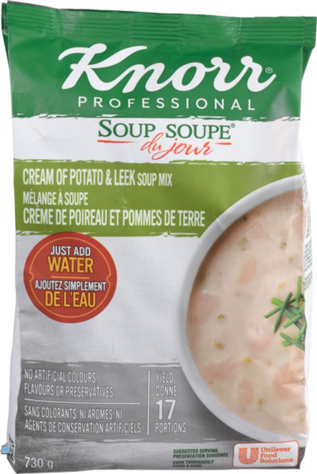 Knorr Professional Soup Du Jour Cream Of Potato And Leek Soup Mix, 730 G