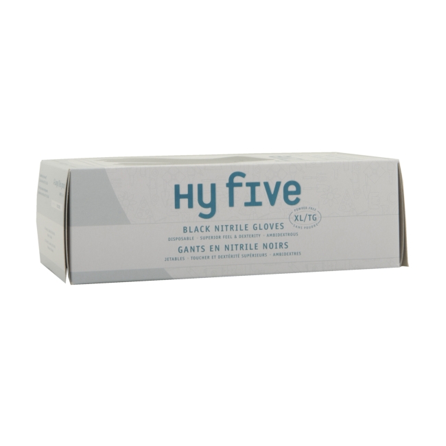 Black X-Large Powder Free Nitrile Gloves