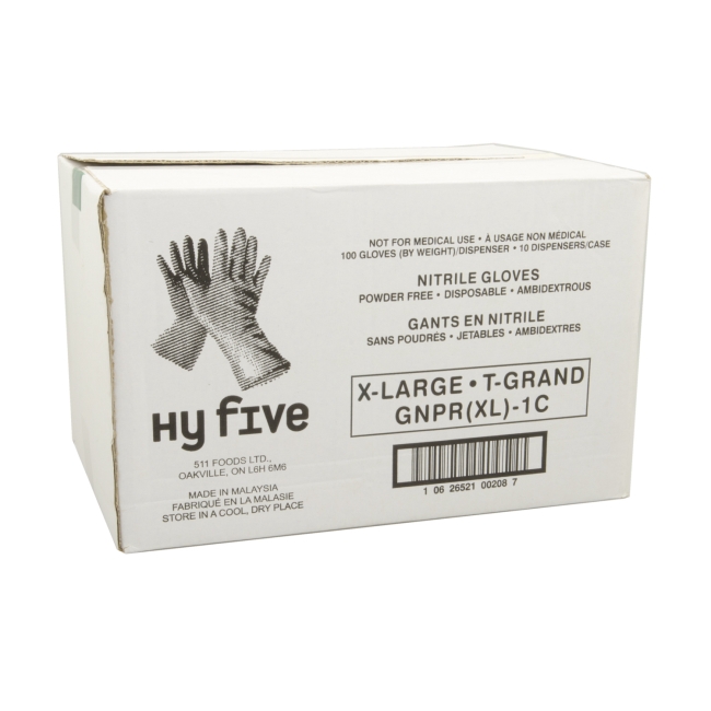 Blue X-Large Powder Free Nitrile Gloves